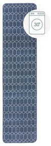 Ciemnoniebieski chodnik odpowiedni do prania 57x230 cm Argyll – Flair Rugs
