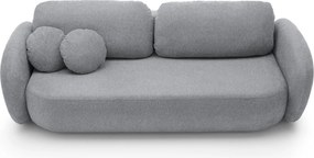 Masseno Sofa AMICO z funkcją spania i pojemnikiem na pościel, Rozkładana sofa - Szary, ARAGON 93