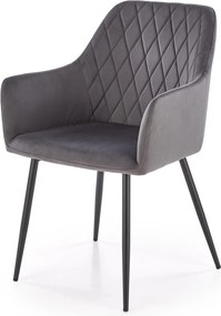 Krzesło do jadalni z wysokimi podłokietnikami K558 Halmar