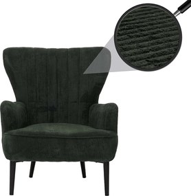 Fotel wypoczynkowy MCW-K37,  ciemnozielony