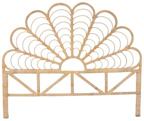 Zagłówek łóżka 160 cm - Rattan - Naturalny - FLOSIA