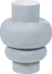 Jasnoszary metalowy wazon (wysokość 27 cm) Auri – WOOOD