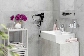 Uchwyt na suszarkę do włosów MILAZZO, Vacuum-Loc - stal chromowana, WENKO