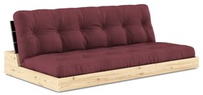 Bordowa rozkładana sofa 196 cm Base – Karup Design