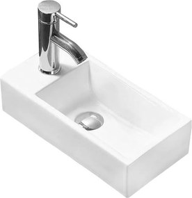 Mexen Inez umywalka nablatowa prawa 40 x 20 cm, biała - 21484000R