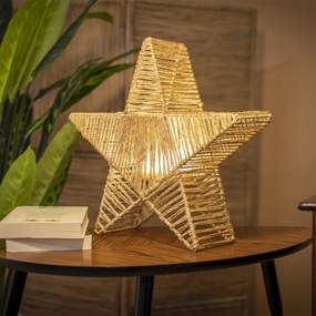 Zewnetrzna Lampka podłogowa na Boże Narodzenie, brązowa, 40 cm, z wbudowanym oświetleniem LED, IP54, ładowalna - Sisine Oswietlenie zewnetrzne