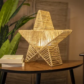 Zewnetrzna Lampka podłogowa na Boże Narodzenie, brązowa, 40 cm, z wbudowanym oświetleniem LED, IP54, ładowalna - Sisine Oswietlenie zewnetrzne