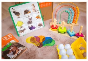Tooky toy box pudełko xxl montessori edukacyjne 7w1 sensoryczne 25-30 mies.