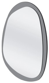 Lustro ścienne, podświetlane srebrne/niebieskie 80/60 cm PLAZA