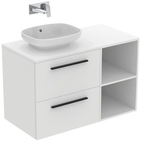 Biała niska wisząca szafka łazienkowa 40x63 cm i.Life B – Ideal Standard