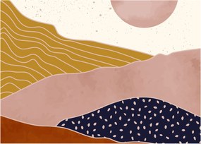 Obraz na szkle - Spacefrog design mountain N⁰3 (70x50 cm)