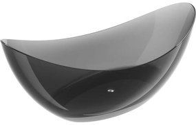 Mexen Vea black wanna wolnostojąca transparentna 180 x 80 cm, korek chrom - 58091808013