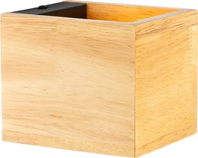 Rustykalna lampa ścienna z drewna dębowego - Transfer