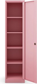 Metalowa szafa aktowa Alex Fresh Style 45x40x185 cm pudrowy róż
