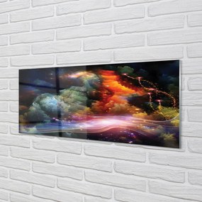 Panel szklany do Kuchni Futurystyczna Wizja Przestrzeni