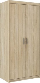 Klasyczna szafa dwudrzwiowa dąb sonoma S2-T25