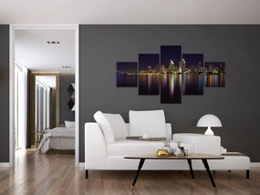 Obraz miasta nocą (125x70 cm)