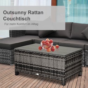 Outsunny stolik ogrodowy, 85 cm x 50 cm x 39 cm