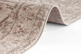 Dywan Terrain designerski Orientalny Ornament Kremowo Brązowy z krótkim włosiem 120 cm x 170 cm Certyfikat Oeko-Tex