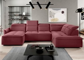 Narożnik MURILLO XL z elektryczną regulacją siedziska Prawostronny w tkaninie VOUGE 07 WERSAL