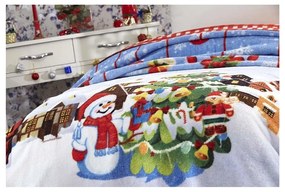 Koc ze świątecznym motywem z mieszanki bawełny 150x200 cm – Mila Home