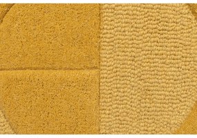 Żółty wełniany dywan Flair Rugs Gigi, 120x170 cm