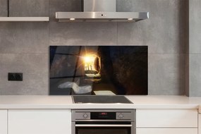 Szklany Panel Jaskinia i Krzyże o Poranku