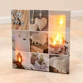 Podświetlany obraz LED - 5 diod LED, 30 x 30 cm