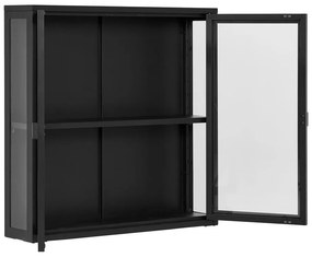 Czarna metalowa witryna wisząca 80x80 cm Brisbane – House Nordic