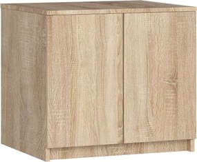 Nadstawka na szafę AKORD S60 Dąb Sonoma 60 cm 2 drzwi kolor Dąb Sonoma mat 2 półki 60x51x55 cm