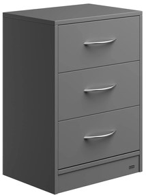 Szafka nocna ELOISE z podświetleniem, 54x39x28cm, antracytowa Casaria