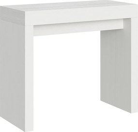 Konsola rozkładana 90x40/300 cm Roxell Frassino biała