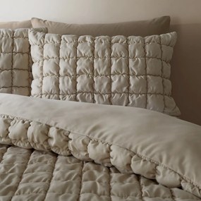 Beżowa pościel dwuosobowa 200x200 cm Puffer – Catherine Lansfield