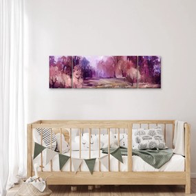 Obraz - Malarstwo pejzażowe jesienne (170x50 cm)