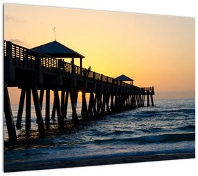 Obraz na szkle - na plaży (70x50 cm)