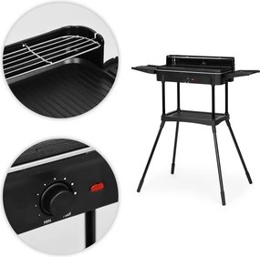 Grill elektryczny 3w1 - grill stojący, stołowy i płyta grillowa BQ231-SWGF