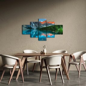 Obraz turkusowego jeziora (125x70 cm)