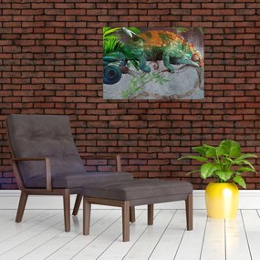 Obraz na szkle - Kameleon (70x50 cm)