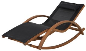 Leżak ogrodowy bujany Larice czarny PATIO