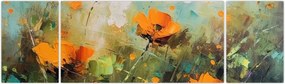 Obraz - Kwiaty (170x50 cm)