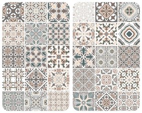 Zestaw 2 szklanych płyt ochronnych na kuchenkę Wenko Universal Tile