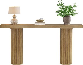 Stół konsolowy o długości 160 cm, prostokątny stolik w przedpokoju, stolik za kanapą