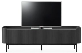 Czarna szafka pod TV 180x55x40 cm Willa – MOME