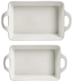 Naczynia do zapiekania z porcelany, zestaw 2 szt.