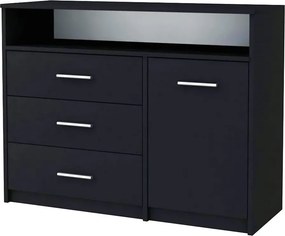 Komoda czarna do sypialni Z6-C93