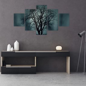 Obraz drzewa podczas zaćmienia (125x70 cm)