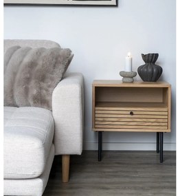 Stolik z blatem w dekorze dębu 40x50 cm Kyoto – House Nordic