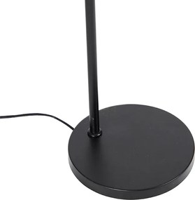 Industrialna lampa podłogowa czarna - Drum Mesh