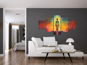 Obraz - Kobieta i czakry (125x70 cm)