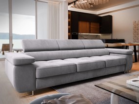 Masseno Sofa MOSINE z funkcją spania, Rozkładana sofa - Jasnoszary, MONOLITH 84